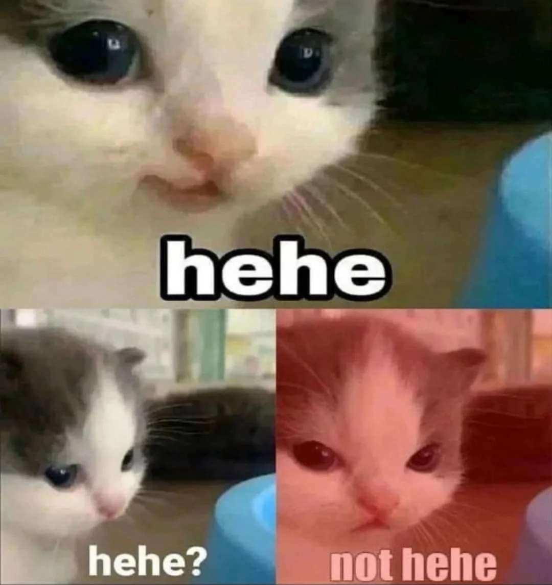 Hehe Cat Three Frame Template